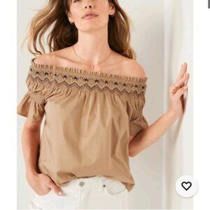 Old Navy Womens Size 2X Smocked Off The Shoulder Flutter Sleeve Top
